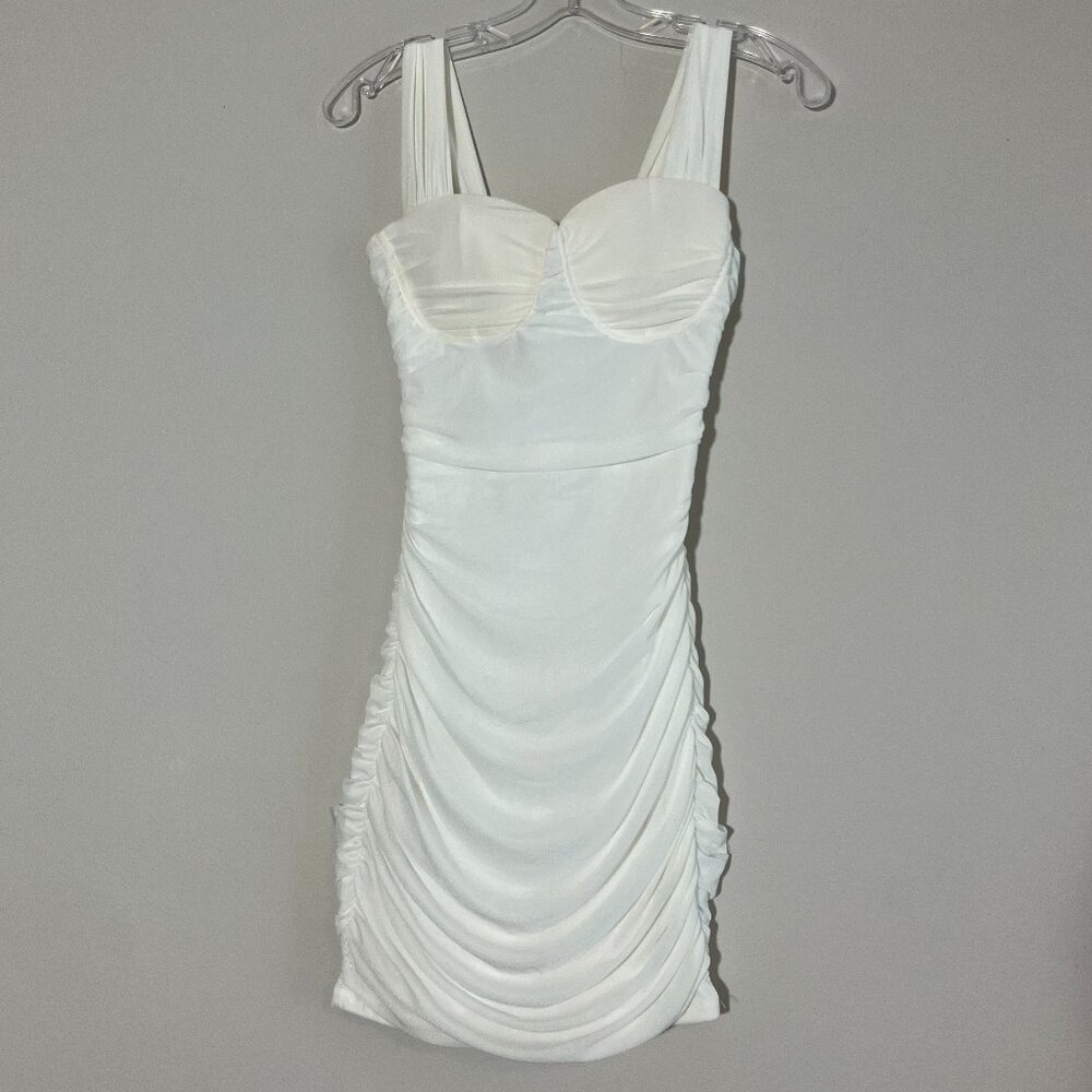 Windsor White fitted mini dress